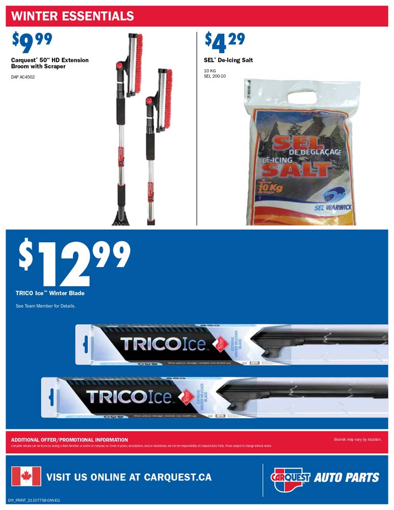 Promotions Carquest Auto Woodstock